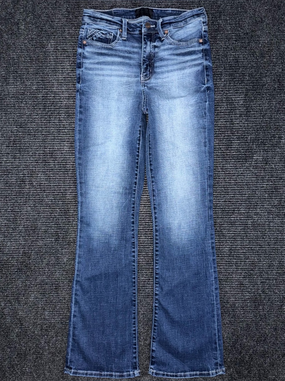 Buckle Black Fit No 75 Bootcut Stretch Jeans Womens 27x32 High Rise BBW1354R EUC